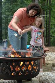 cabin fire safety - Child by Fire Pit