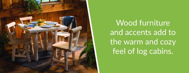 Log Cabin Furniture - The Finishing Touches on Your Log Home Experience - Log  Cabin Kits, Log Homes