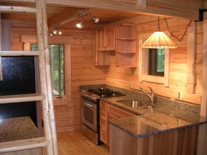 tiny cabin kitchen