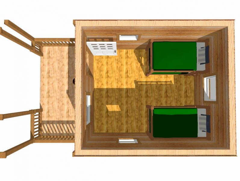 small hunting cabin floor plans