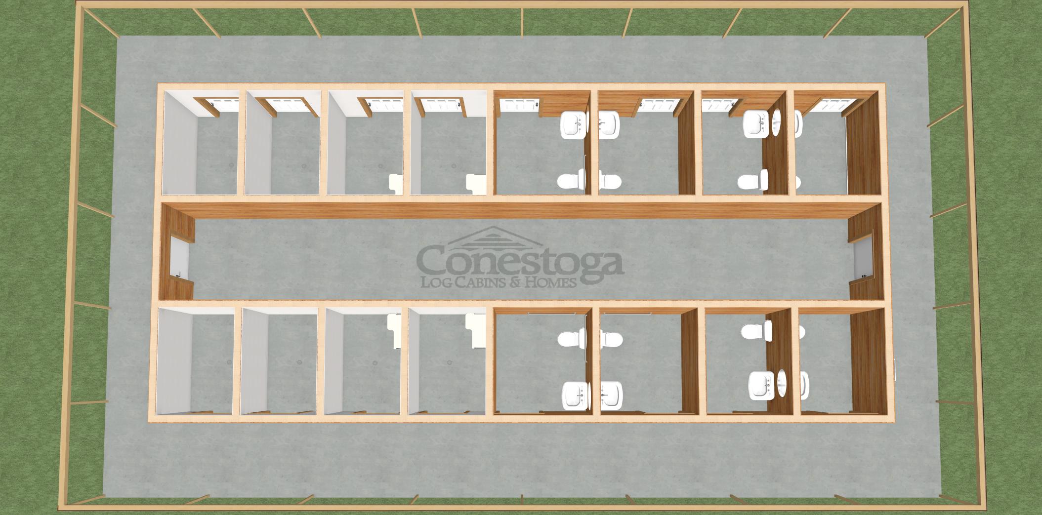 Camp Swatara Bathhouse Dollhouse